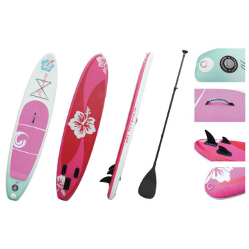 Rosa flor Popular inflável Sup placa levantar Paddle Board prancha de Surf